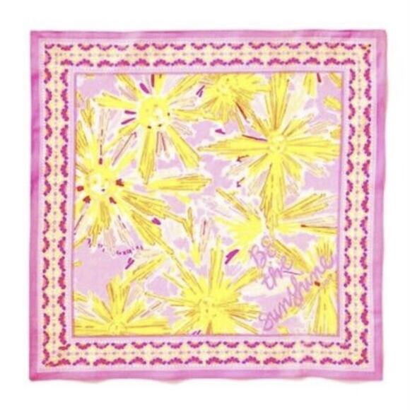 Lilly Pulitzer Be the Sunshine Scarf / Bandana GWP EUC - Picture 1 of 8